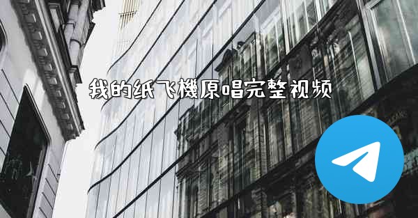 我的纸飞機原唱完整视频