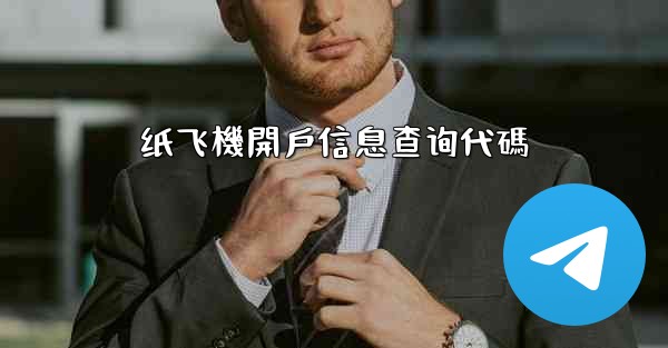纸飞機開戶信息查询代碼