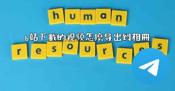 b站下載的视频怎麼导出到相冊