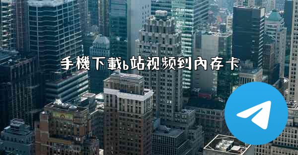 手機下載b站视频到內存卡