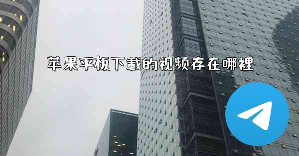 苹果平板下載的视频存在哪裡