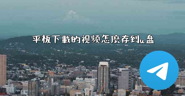 平板下載的视频怎麼存到u盘