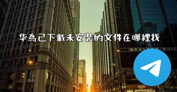 华為已下載未安裝的文件在哪裡找