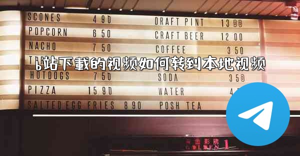 b站下載的视频如何转到本地视频