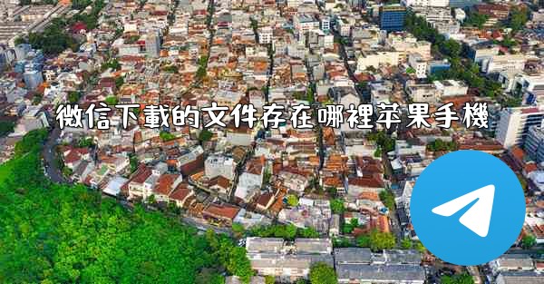 微信下載的文件存在哪裡苹果手機