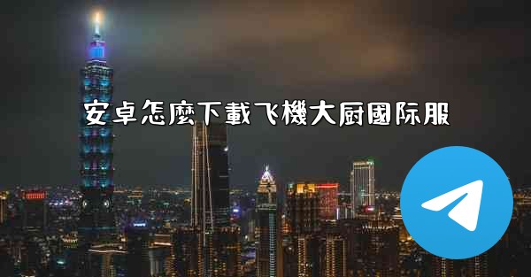 安卓怎麼下載飞機大厨國际服