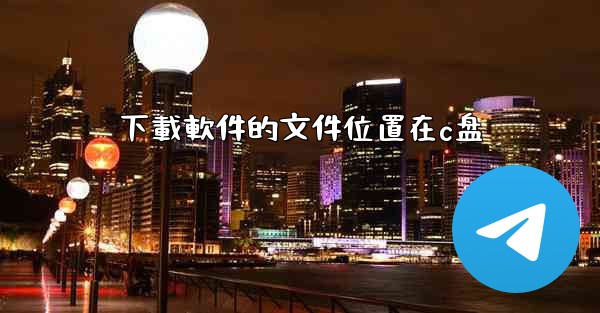 下載軟件的文件位置在c盘