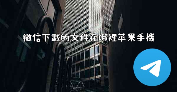 微信下載的文件在哪裡苹果手機