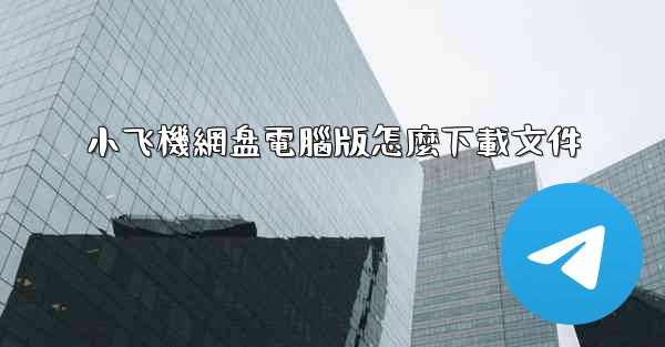 小飞機網盘電腦版怎麼下載文件