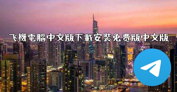 飞機電腦中文版下載安裝免费版中文版