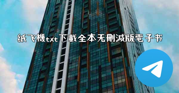 纸飞機txt下載全本无刪減版電子书