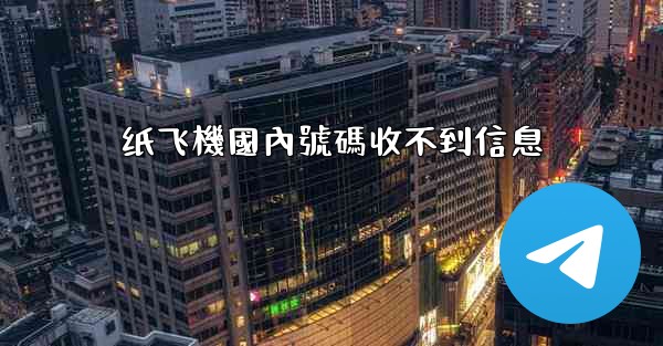 纸飞機國內號碼收不到信息