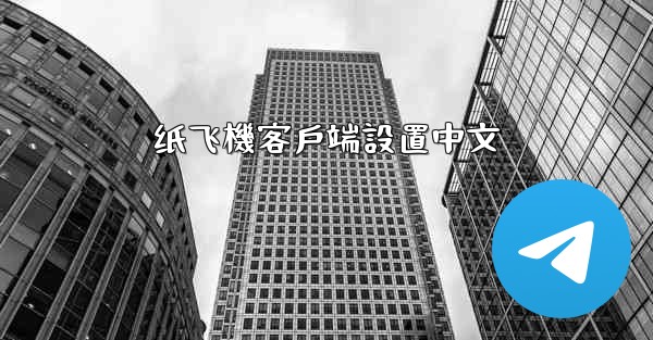 纸飞機客戶端設置中文