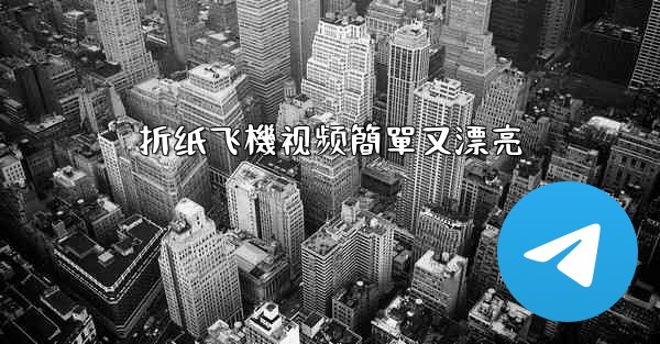 折纸飞機视频簡單又漂亮