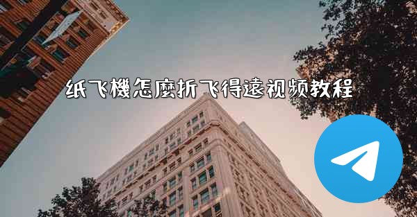 纸飞機怎麼折飞得遠视频教程