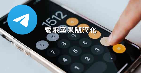 電报苹果版汉化