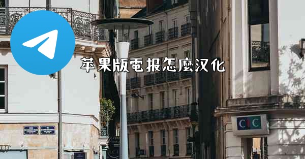 苹果版電报怎麼汉化