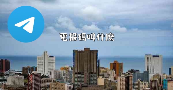電报碼叫什麼