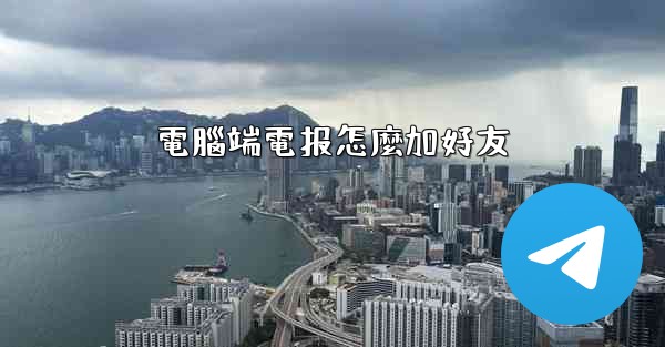 電腦端電报怎麼加好友