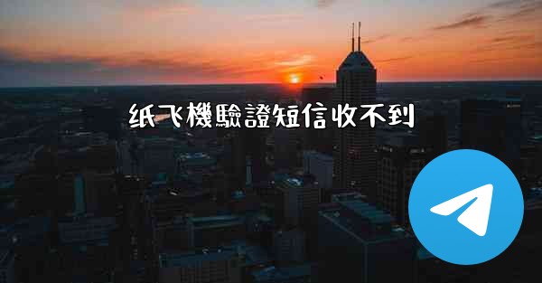 纸飞機驗證短信收不到