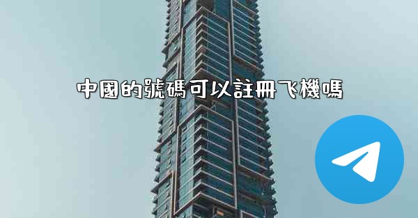 中國的號碼可以註冊飞機嗎