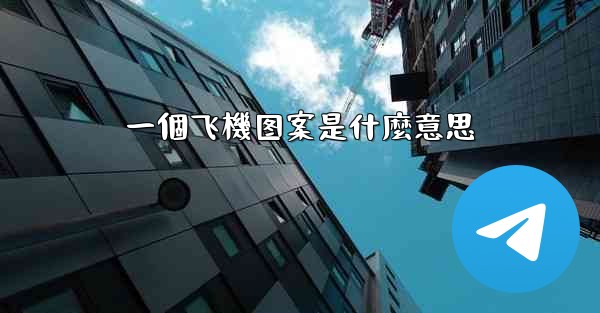 一個飞機图案是什麼意思