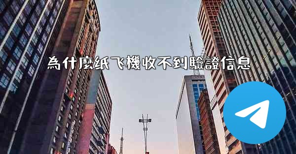 為什麼纸飞機收不到驗證信息