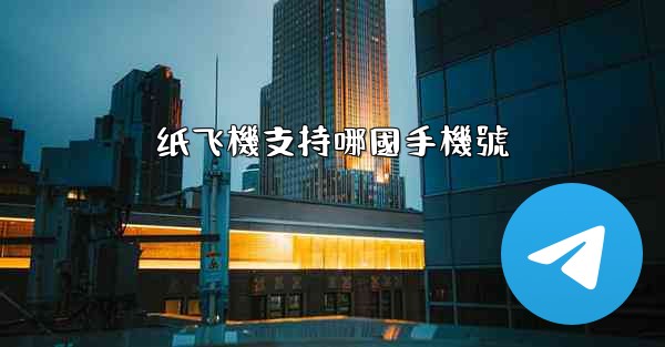 纸飞機支持哪國手機號
