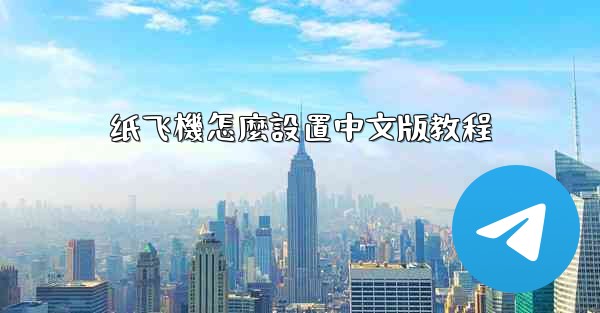 <b>纸飞機怎麼設置中文版教程</b>