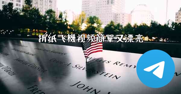 折纸飞機视频簡單又漂亮