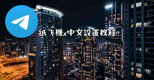 纸飞機x中文設置教程