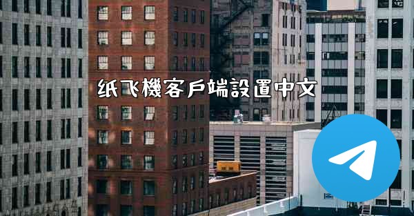 纸飞機客戶端設置中文