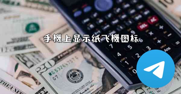 手機上显示纸飞機图标