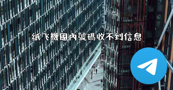纸飞機國內號碼收不到信息