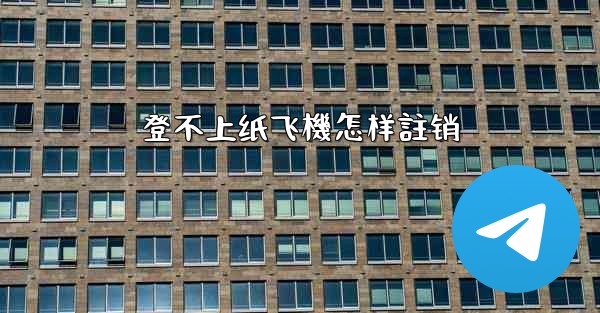 登不上纸飞機怎样註销