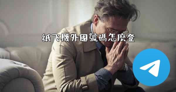 纸飞機外國號碼怎麼登