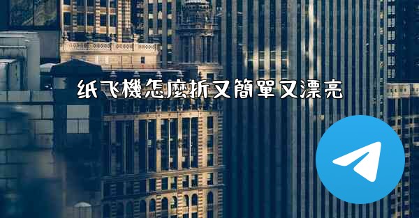 纸飞機怎麼折又簡單又漂亮