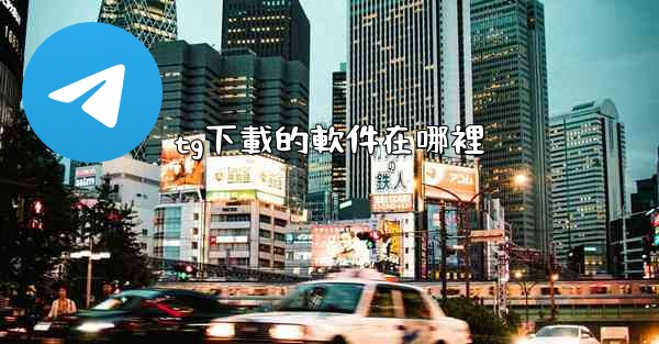 tg下載的軟件在哪裡