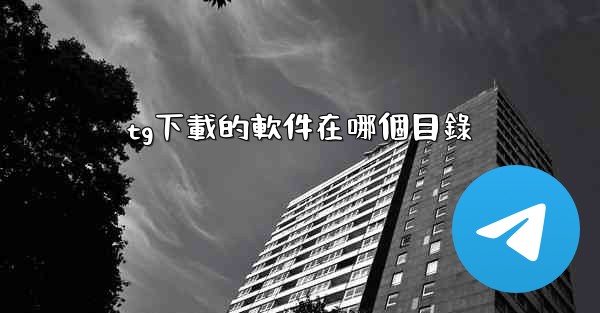 tg下載的軟件在哪個目錄