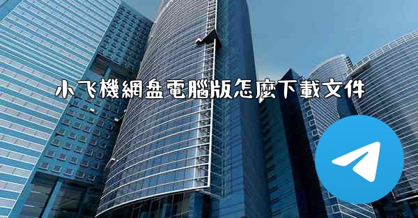 小飞機網盘電腦版怎麼下載文件