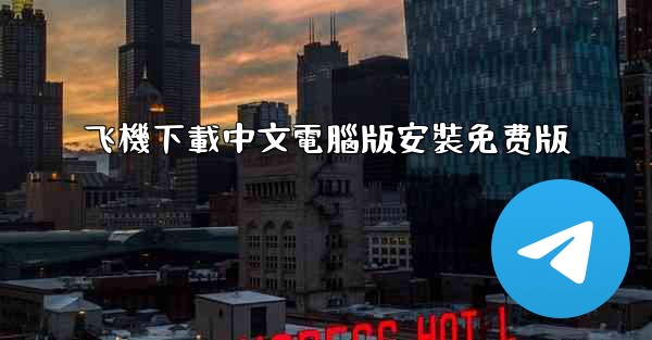 飞機下載中文電腦版安裝免费版