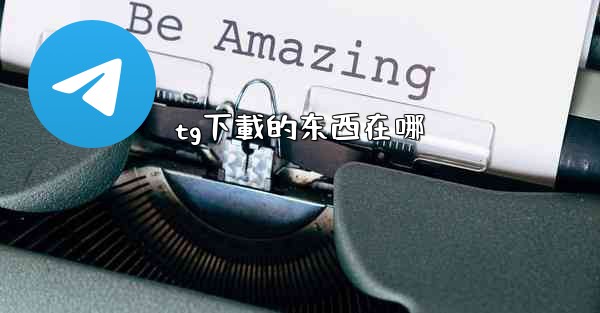 tg下載的东西在哪
