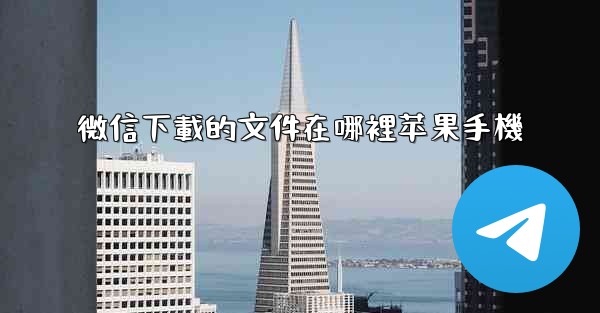 微信下載的文件在哪裡苹果手機