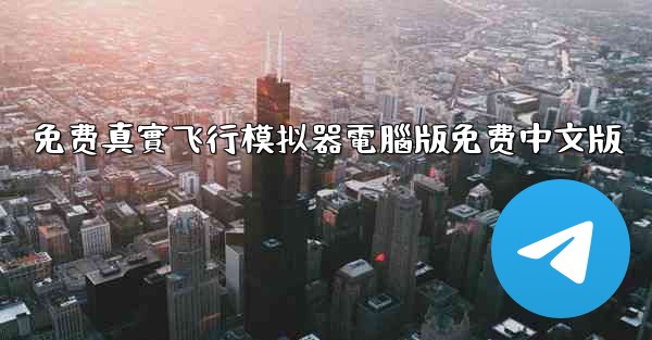 免费真實飞行模拟器電腦版免费中文版