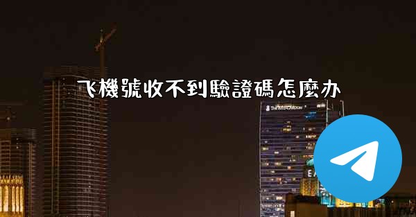 飞機號收不到驗證碼怎麼办