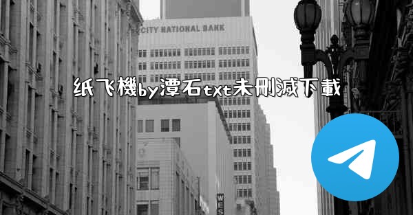 纸飞機by潭石txt未刪減下載