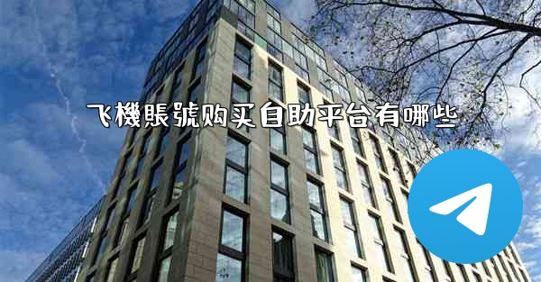 飞機賬號购买自助平台有哪些