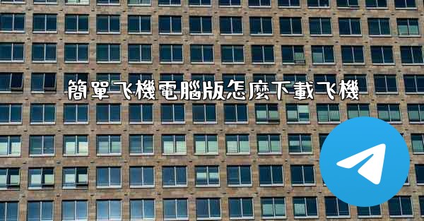 簡單飞機電腦版怎麼下載飞機