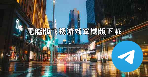 電腦版飞機游戏單機版下載