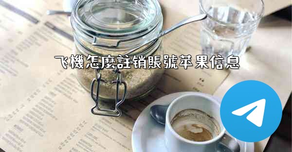 飞機怎麼註销賬號苹果信息